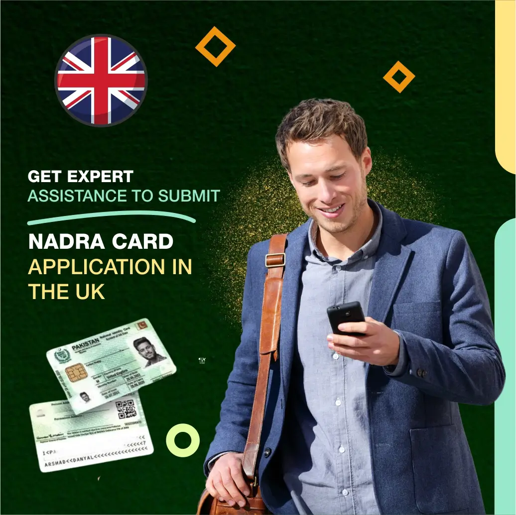 nadra card application in the UK